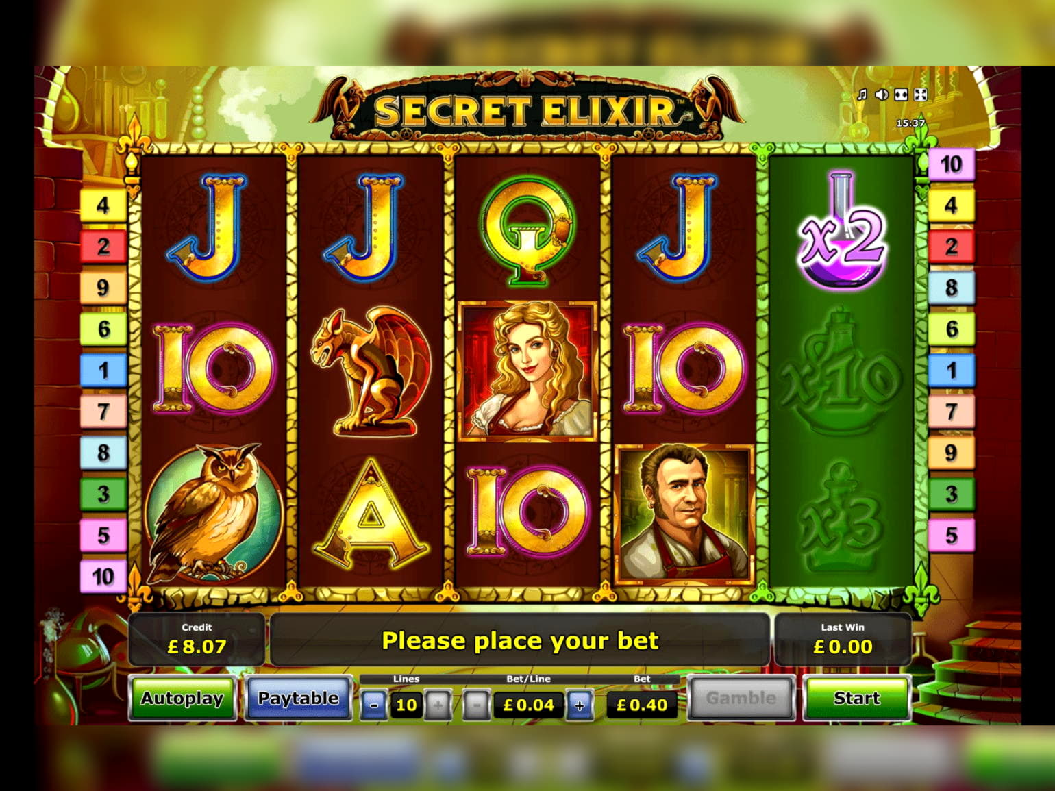 EURO 275 Jet de cazino la Genesis Casino